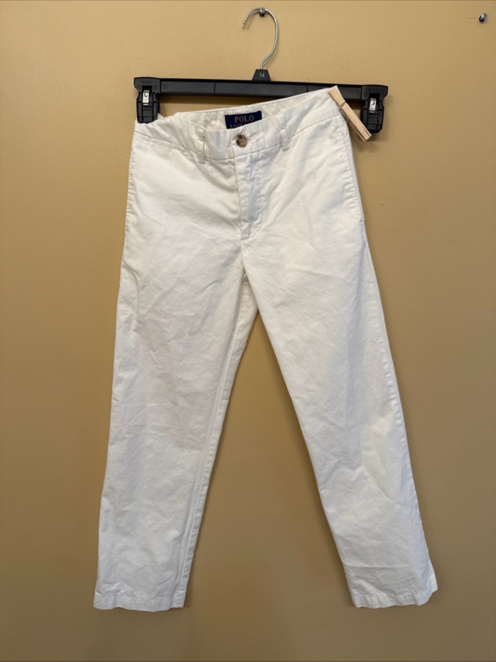 Polo by Ralph Lauren white boys chino pants.